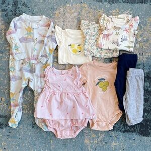 Carter’s/Burts Bees Baby 3M Like New Spring Bundle